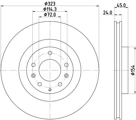 8DD 355 115-201 BEHR/HELLA/PAGID Тормозной диск (фото 1)