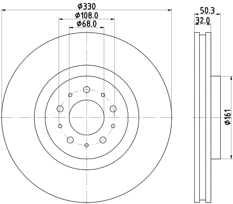 8DD 355 115-591 BEHR/HELLA/PAGID Тормозной диск (фото 1)