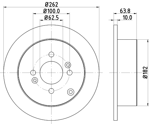 8DD 355 118-851 BEHR/HELLA/PAGID Тормозной диск (фото 1)