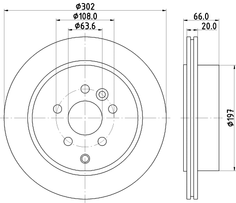 8DD 355 118-921 BEHR/HELLA/PAGID Тормозной диск (фото 1)