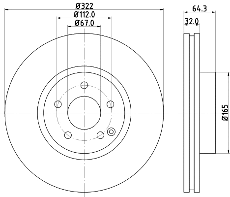 8DD 355 118-931 BEHR/HELLA/PAGID Тормозной диск (фото 1)