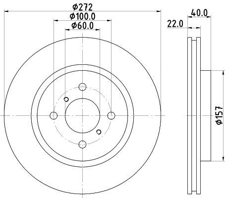 8DD 355 119-471 BEHR/HELLA/PAGID Тормозной диск (фото 1)