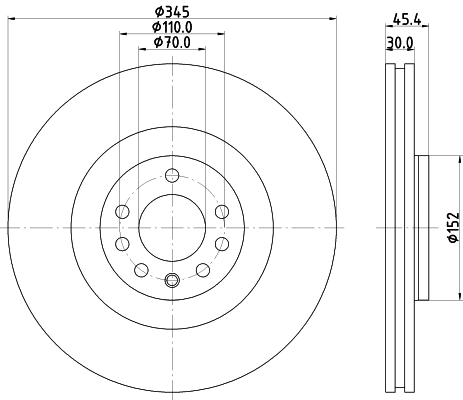 8DD 355 120-091 BEHR/HELLA/PAGID Тормозной диск (фото 1)