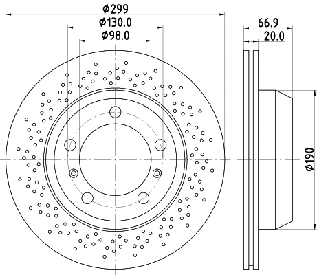 8DD 355 120-221 BEHR/HELLA/PAGID Тормозной диск (фото 1)