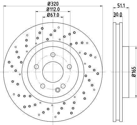 8DD 355 120-351 BEHR/HELLA/PAGID Тормозной диск (фото 1)