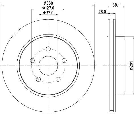 8DD 355 120-911 BEHR/HELLA/PAGID Тормозной диск (фото 1)