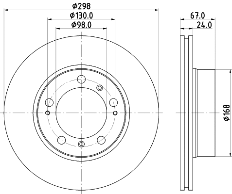 8DD 355 121-842 BEHR/HELLA/PAGID Тормозной диск (фото 1)