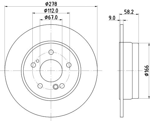 8DD 355 122-162 BEHR/HELLA/PAGID Тормозной диск (фото 1)