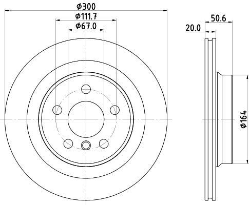 8DD 355 122-631 BEHR/HELLA/PAGID Тормозной диск (фото 1)