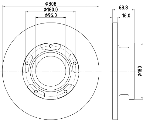 8DD 355 122-761 BEHR/HELLA/PAGID Тормозной диск (фото 1)