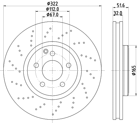 8DD 355 122-911 BEHR/HELLA/PAGID Тормозной диск (фото 1)