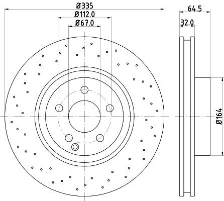 8DD 355 122-972 BEHR/HELLA/PAGID Тормозной диск (фото 1)