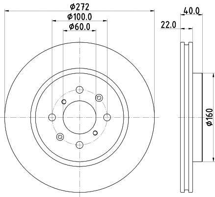 8DD 355 123-071 BEHR/HELLA/PAGID Тормозной диск (фото 1)