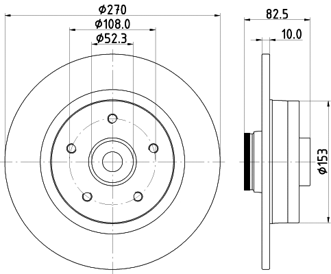 8DD 355 123-181 BEHR/HELLA/PAGID Тормозной диск (фото 4)