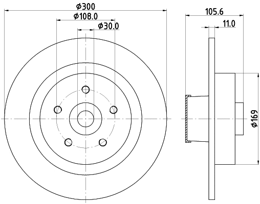 8DD 355 123-441 BEHR/HELLA/PAGID Тормозной диск (фото 1)