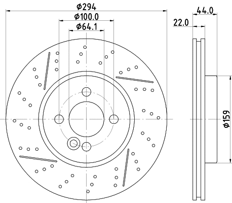 8DD 355 123-611 BEHR/HELLA/PAGID Тормозной диск (фото 1)