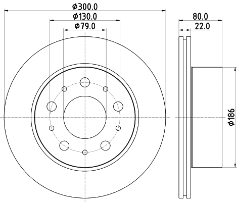 8DD 355 125-291 BEHR/HELLA/PAGID Тормозной диск (фото 1)
