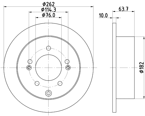 8DD 355 125-301 BEHR/HELLA/PAGID Тормозной диск (фото 1)