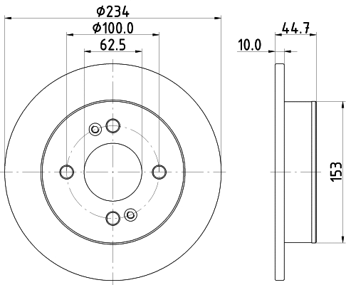 8DD 355 126-491 BEHR/HELLA/PAGID Тормозной диск (фото 1)