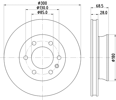 8DD 355 131-891 BEHR/HELLA/PAGID Тормозной диск (фото 1)