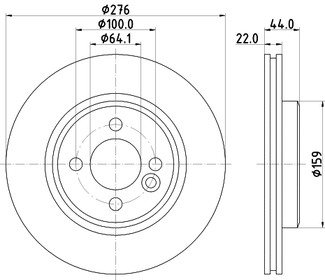 8DD 355 131-971 BEHR/HELLA/PAGID Тормозной диск (фото 1)