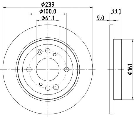 8DD 355 132-061 BEHR/HELLA/PAGID Тормозной диск (фото 1)