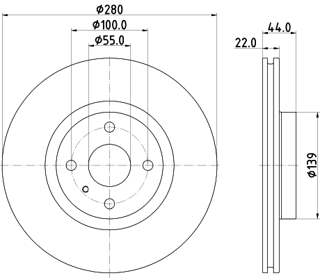 8DD 355 132-111 BEHR/HELLA/PAGID Тормозной диск (фото 1)