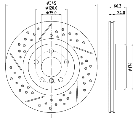 8DD 355 132-791 BEHR/HELLA/PAGID Тормозной диск (фото 1)