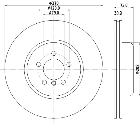 8DD 355 132-801 BEHR/HELLA/PAGID Тормозной диск (фото 1)