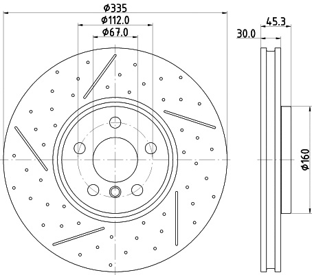 8DD 355 133-091 BEHR/HELLA/PAGID Тормозной диск (фото 1)