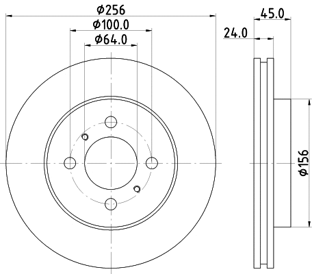 8DD 355 133-991 BEHR/HELLA/PAGID Тормозной диск (фото 1)