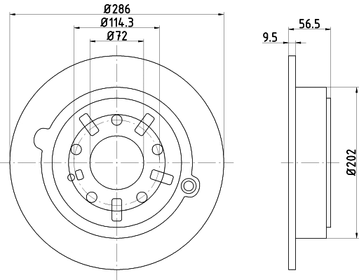 50237 BEHR/HELLA/PAGID Тормозной диск (фото 1)