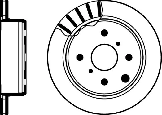 53632 BEHR/HELLA/PAGID Тормозной диск (фото 1)