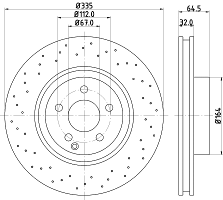 54719HC BEHR/HELLA/PAGID Тормозной диск (фото 1)