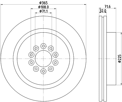 55231HC BEHR/HELLA/PAGID Тормозной диск (фото 1)