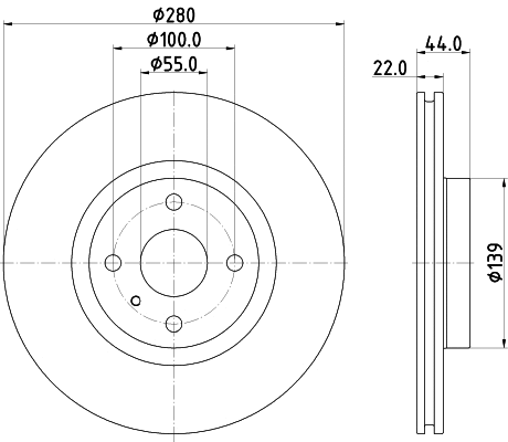 56042HC BEHR/HELLA/PAGID Тормозной диск (фото 1)