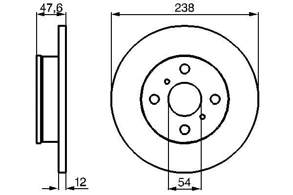 0 986 478 506 BOSCH Тормозной диск (фото 1)