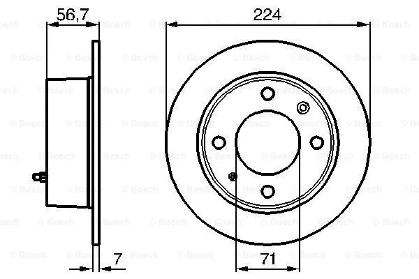 0 986 478 749 BOSCH Тормозной диск (фото 1)