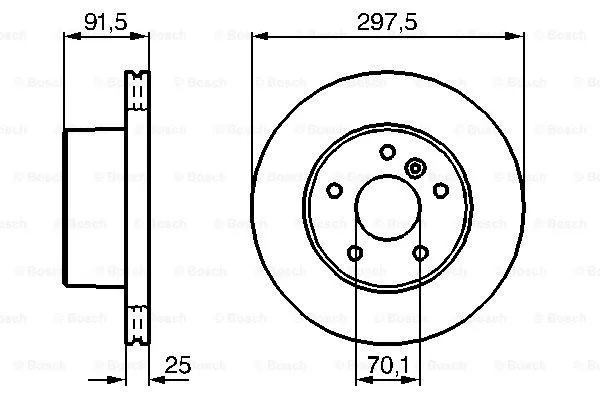 0 986 479 146 BOSCH Тормозной диск (фото 3)