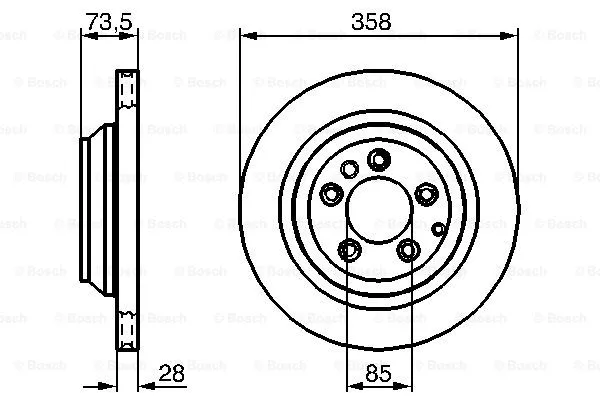 0 986 479 259 BOSCH Тормозной диск (фото 3)