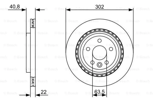 0 986 479 398 BOSCH Тормозной диск (фото 4)