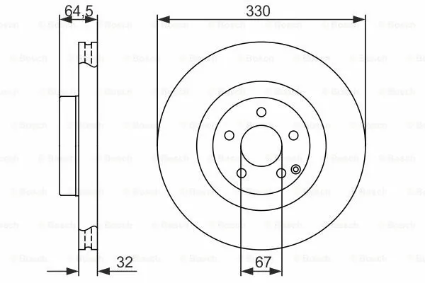 0 986 479 415 BOSCH Тормозной диск (фото 1)