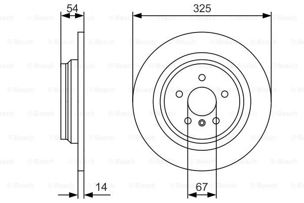 0 986 479 D10 BOSCH Тормозной диск (фото 1)