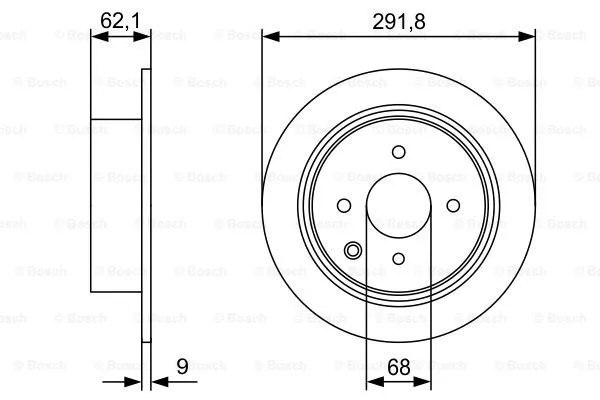 0 986 479 D18 BOSCH Тормозной диск (фото 3)