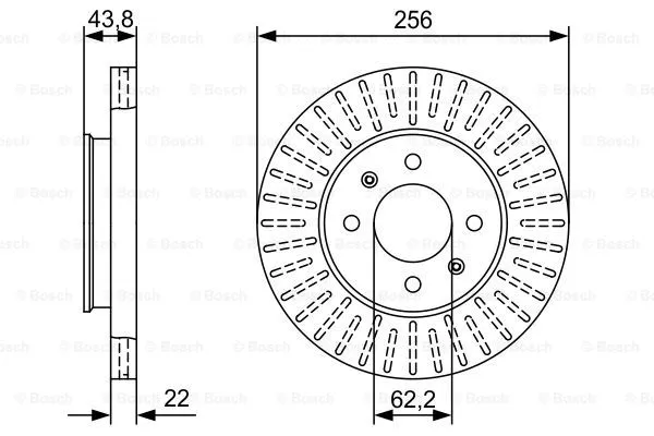 0 986 479 W05 BOSCH Тормозной диск (фото 1)