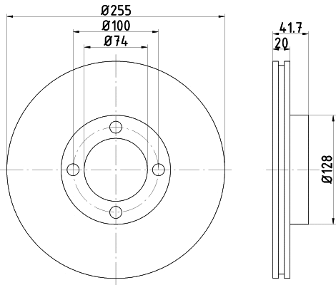 92043600 TEXTAR Тормозной диск (фото 1)