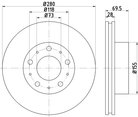 92157200 TEXTAR Тормозной диск (фото 1)
