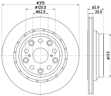 92302703 TEXTAR Тормозной диск (фото 1)