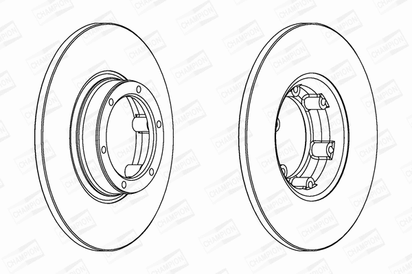 561043CH CHAMPION Тормозной диск (фото 1)