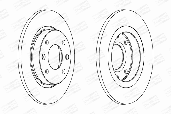 561253CH CHAMPION Тормозной диск (фото 1)